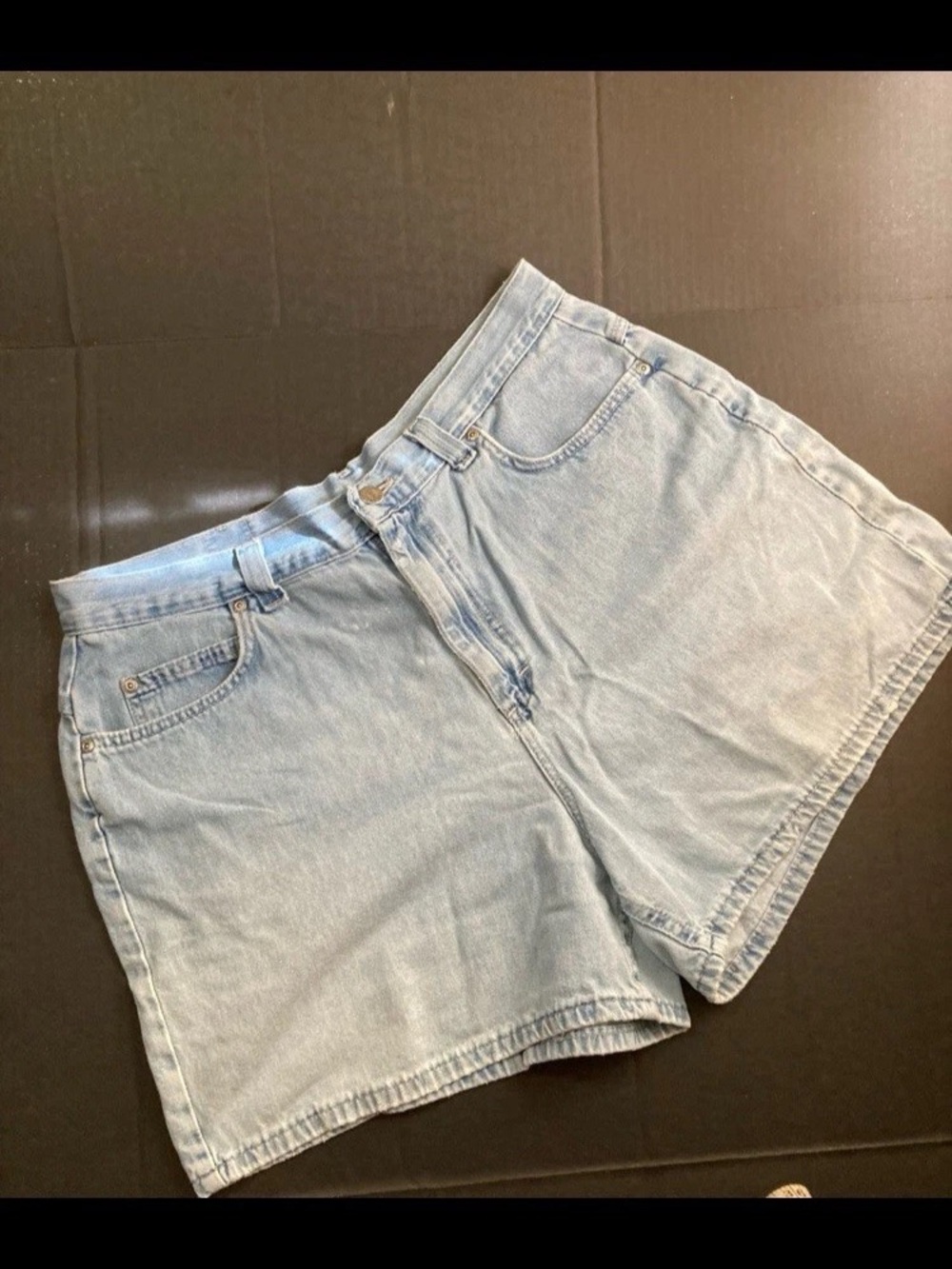 Vintage Light Wash High-Rise Shorts see measurements (I think it’s a 10)